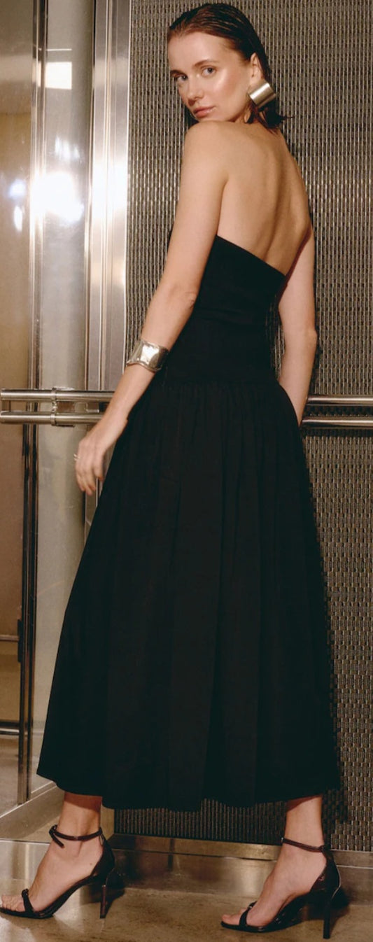 BLACK VOILA DRESS