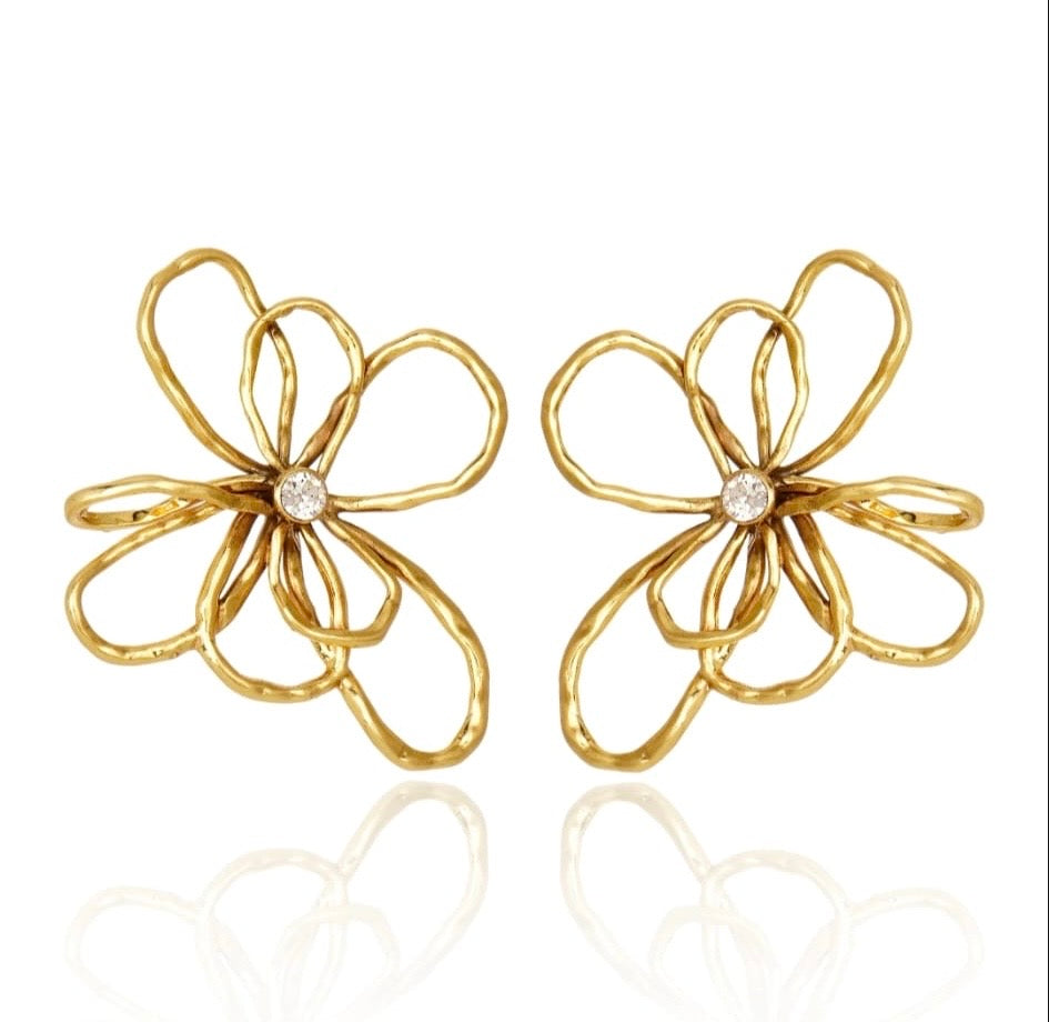 GOLDEN FLOWER EARRINGS