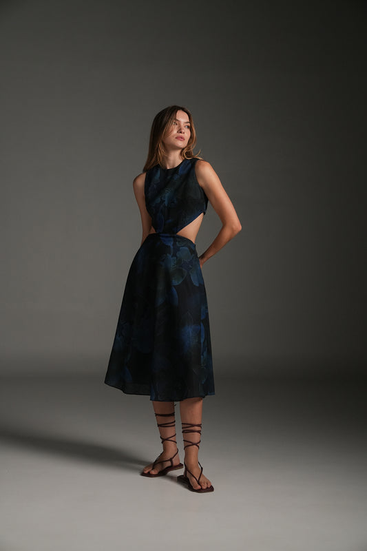 NIGHT MARIA MIDI DRESS
