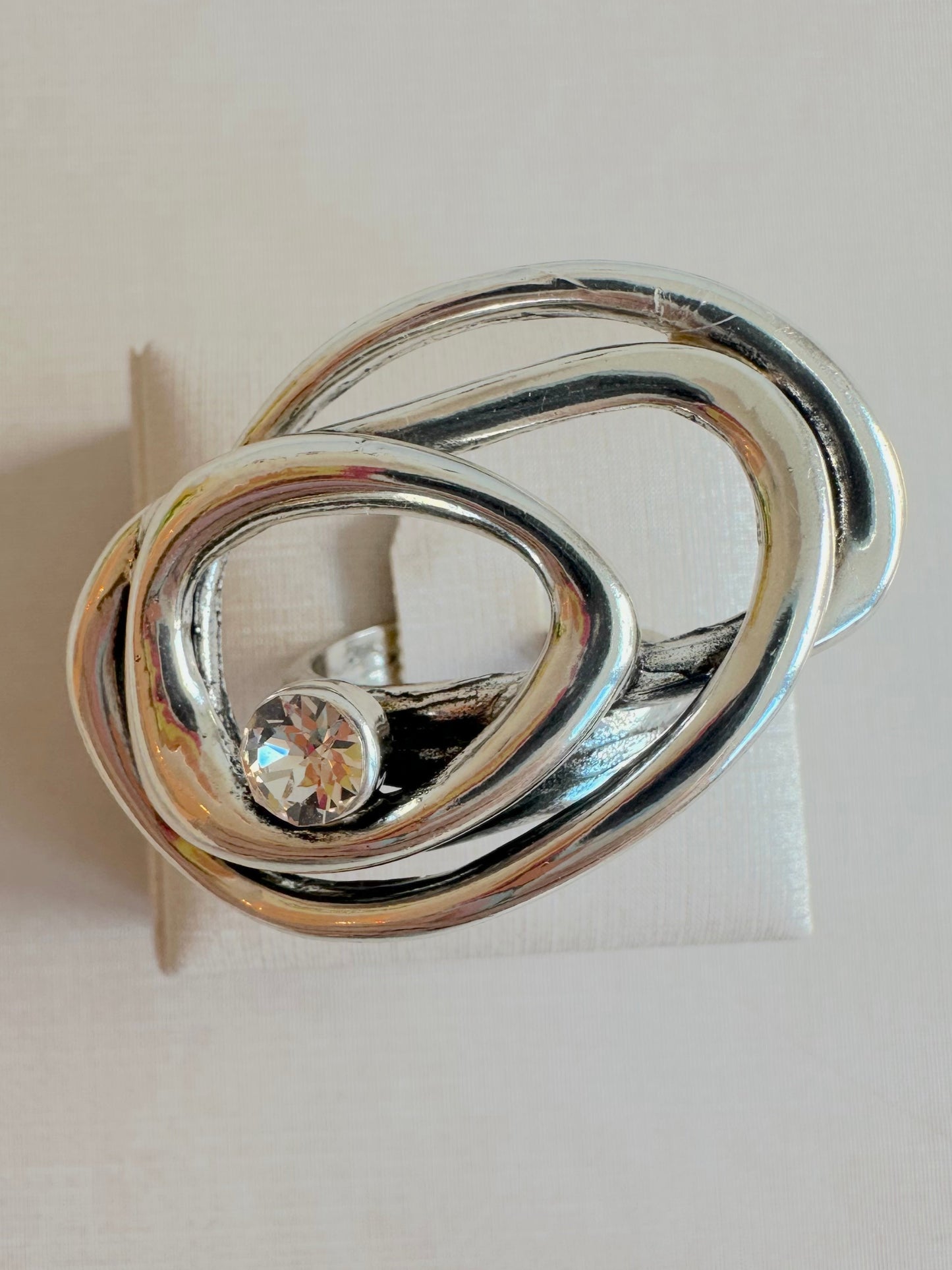 SILVER CEDULA RING