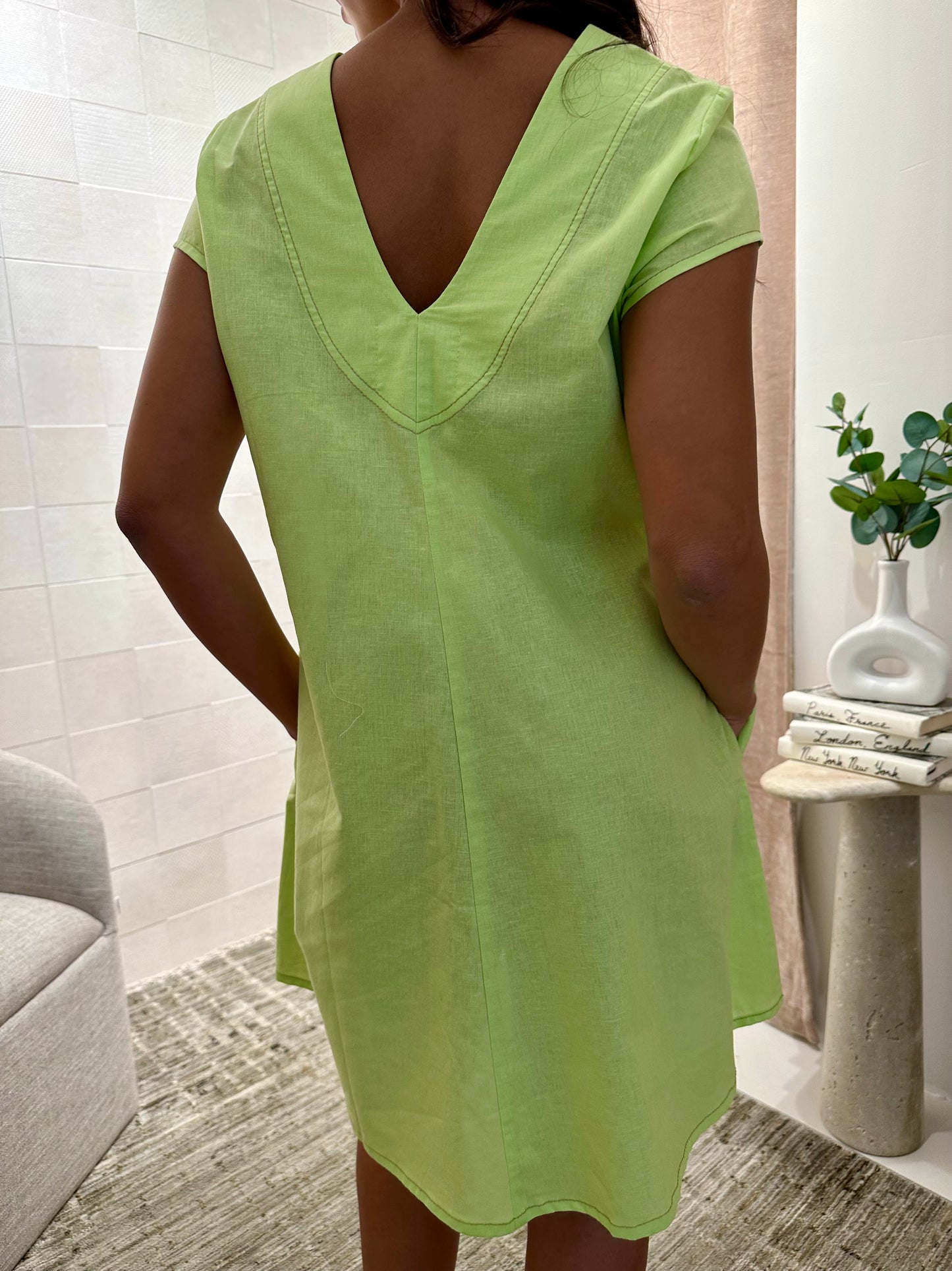 GREEN MATCHA DRESS