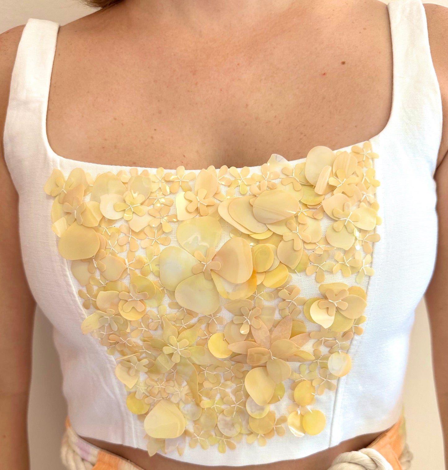 LINEN YELLOW TOP Small