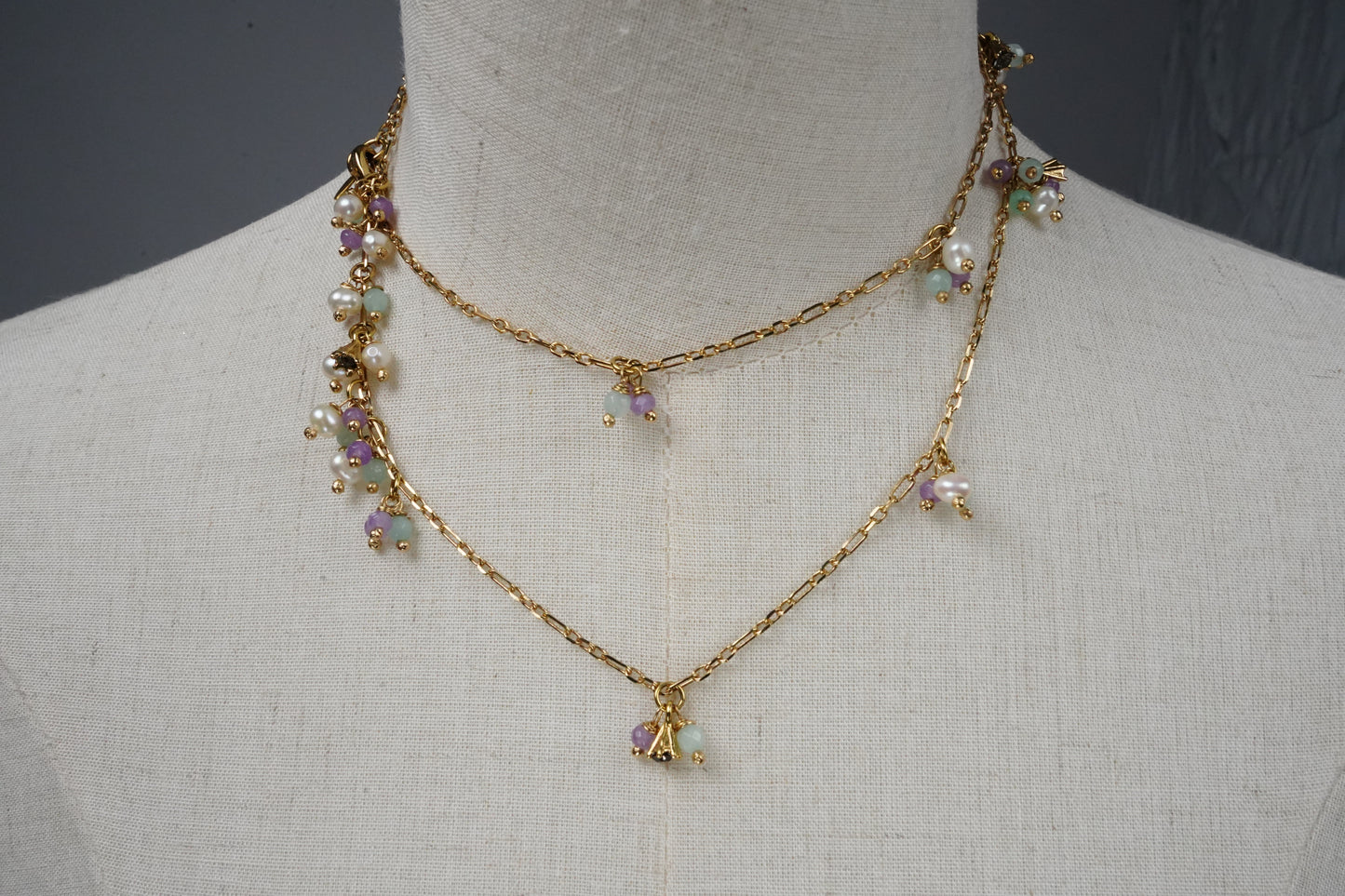 PEARLS&STONES NECKLACE 8812