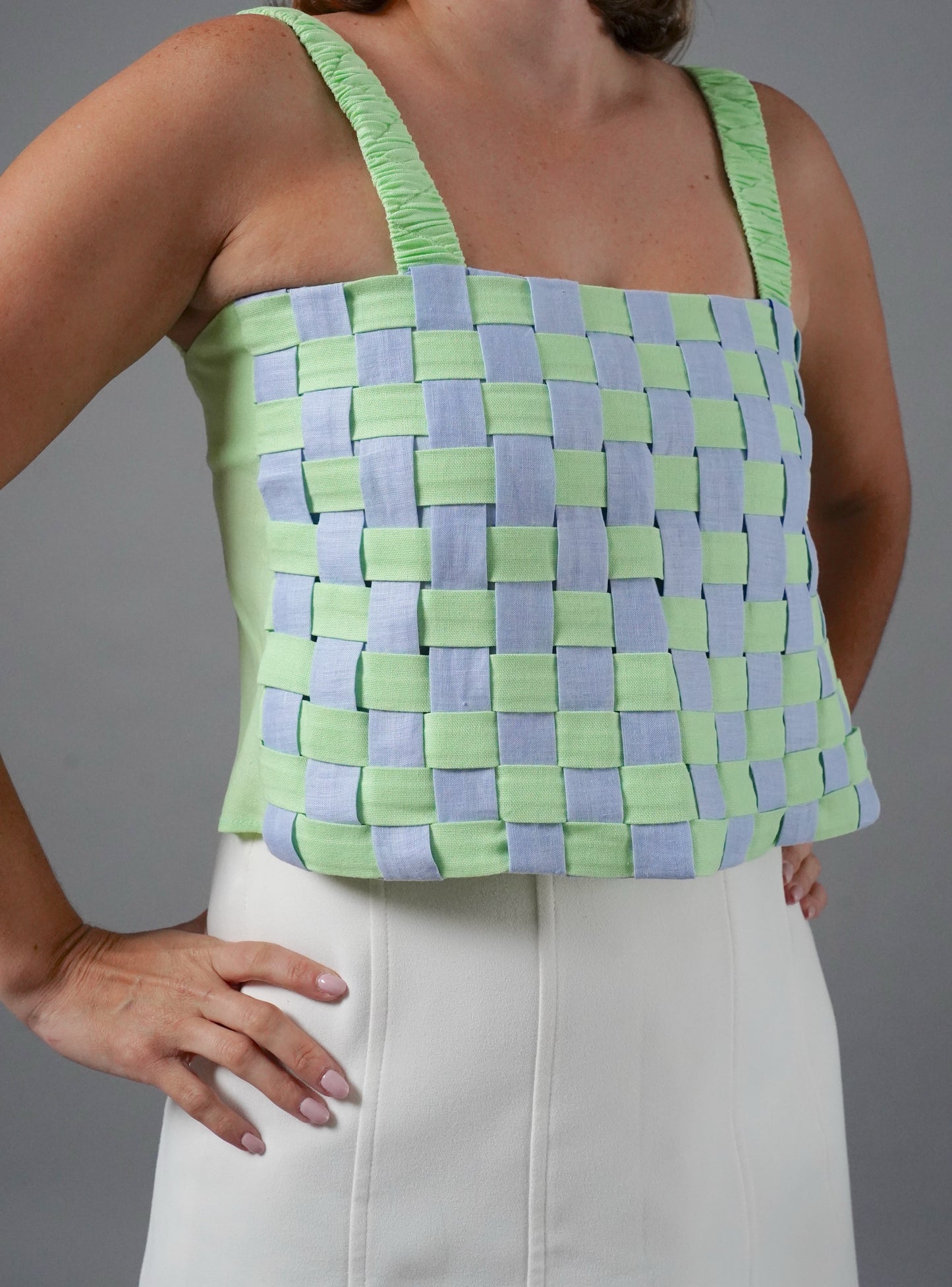TOP BLUE & GREEN CANVAS