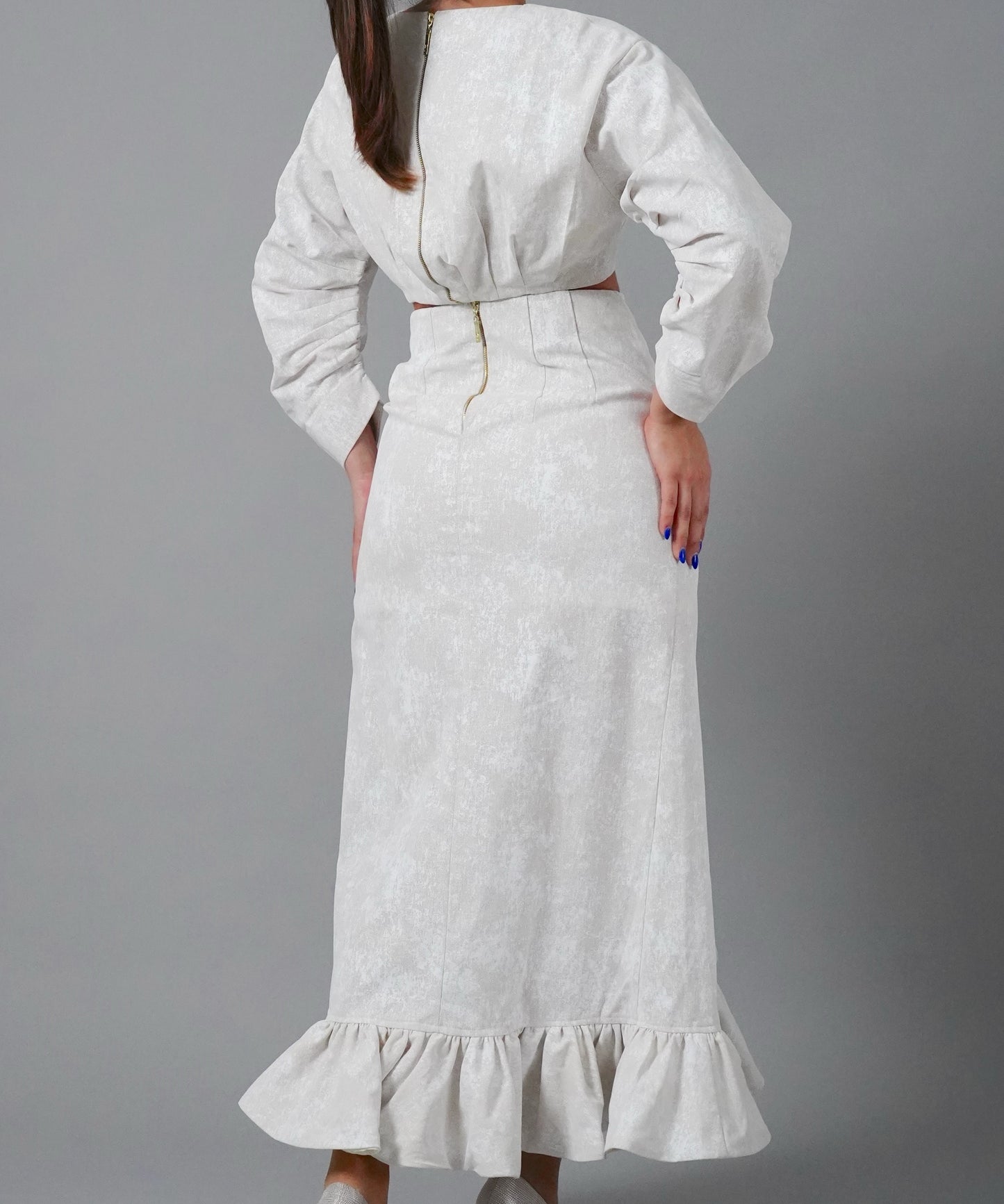 SKIRT GAIA WHITE & CREAM