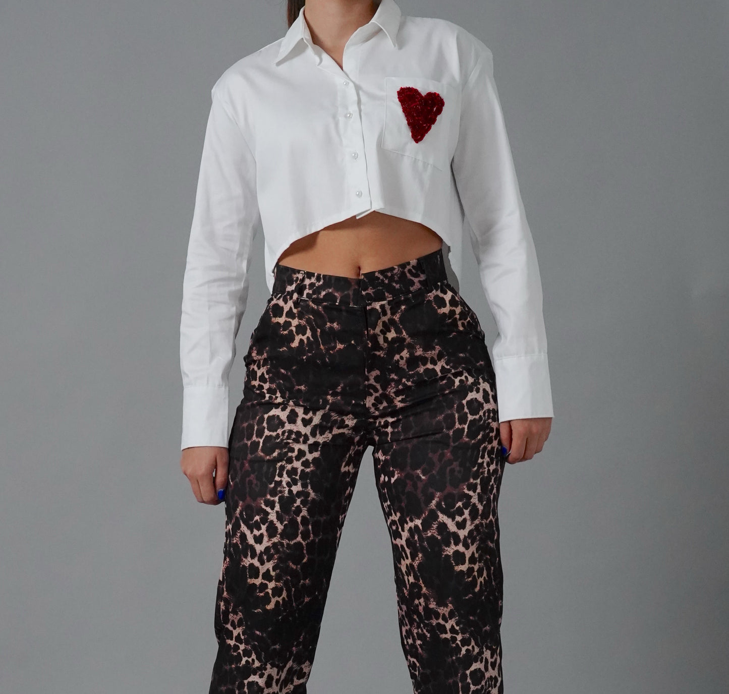 HEART HANDMADE CROP TOP
