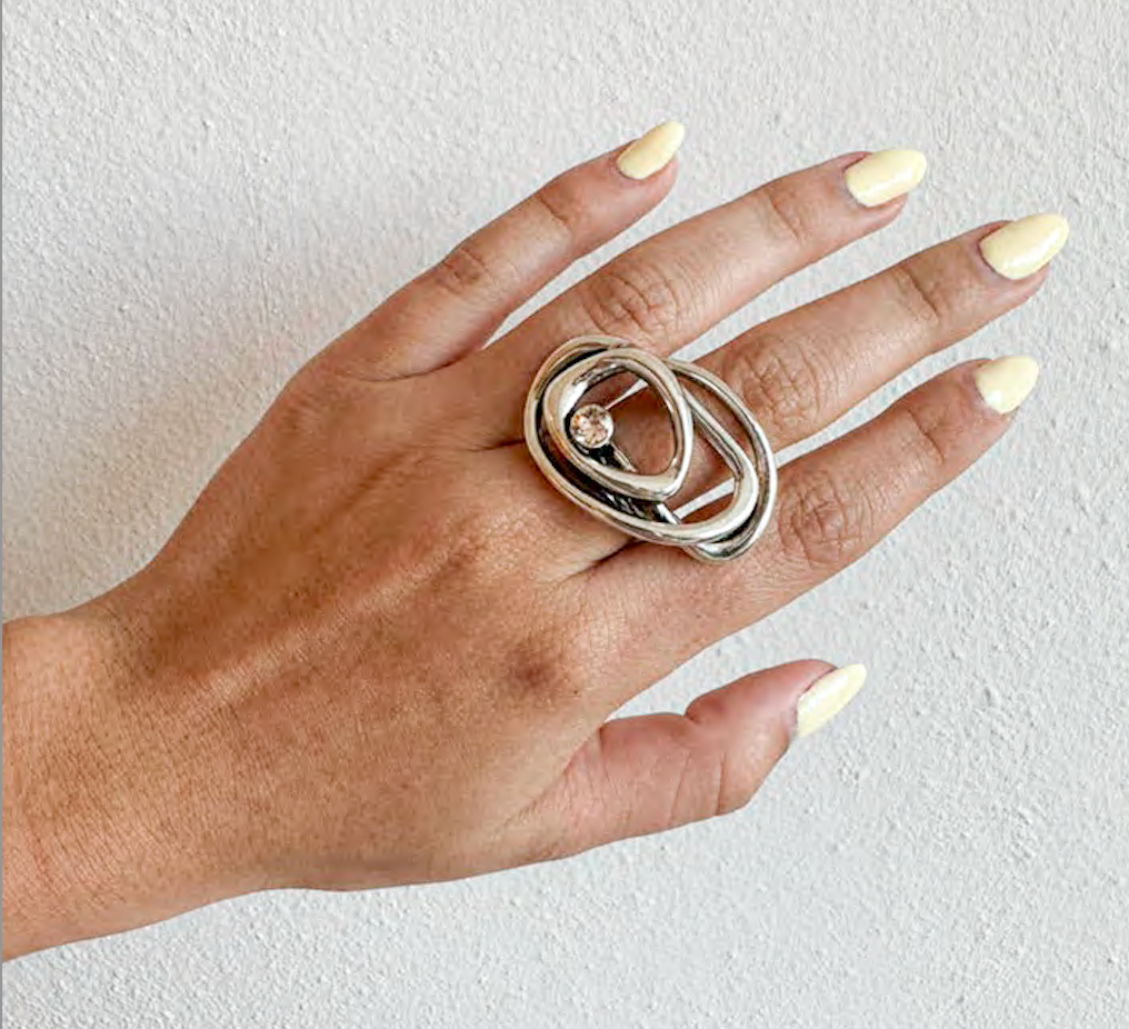 SILVER CEDULA RING