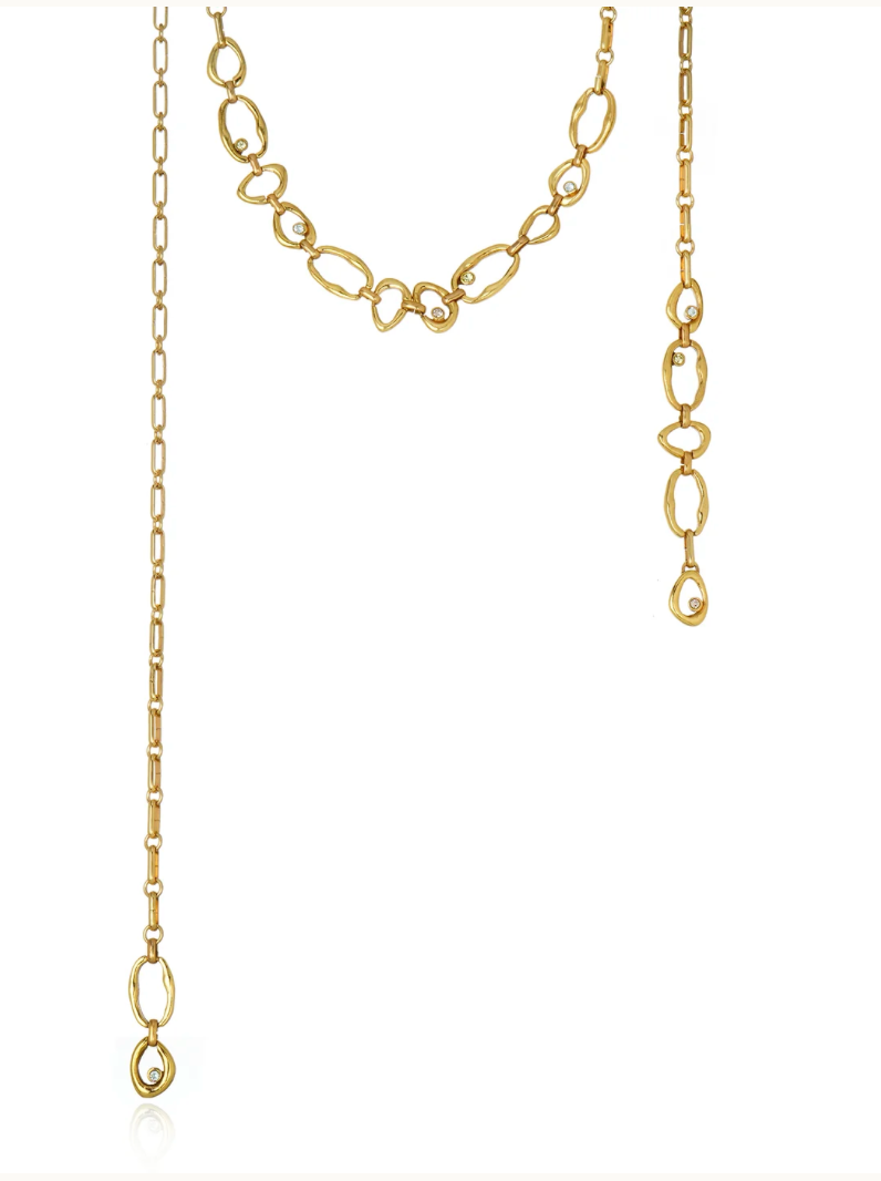 LONG GOLDEN CEDULA NECKLACE