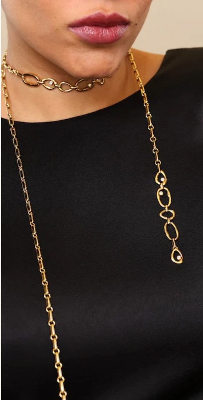 LONG GOLDEN CEDULA NECKLACE