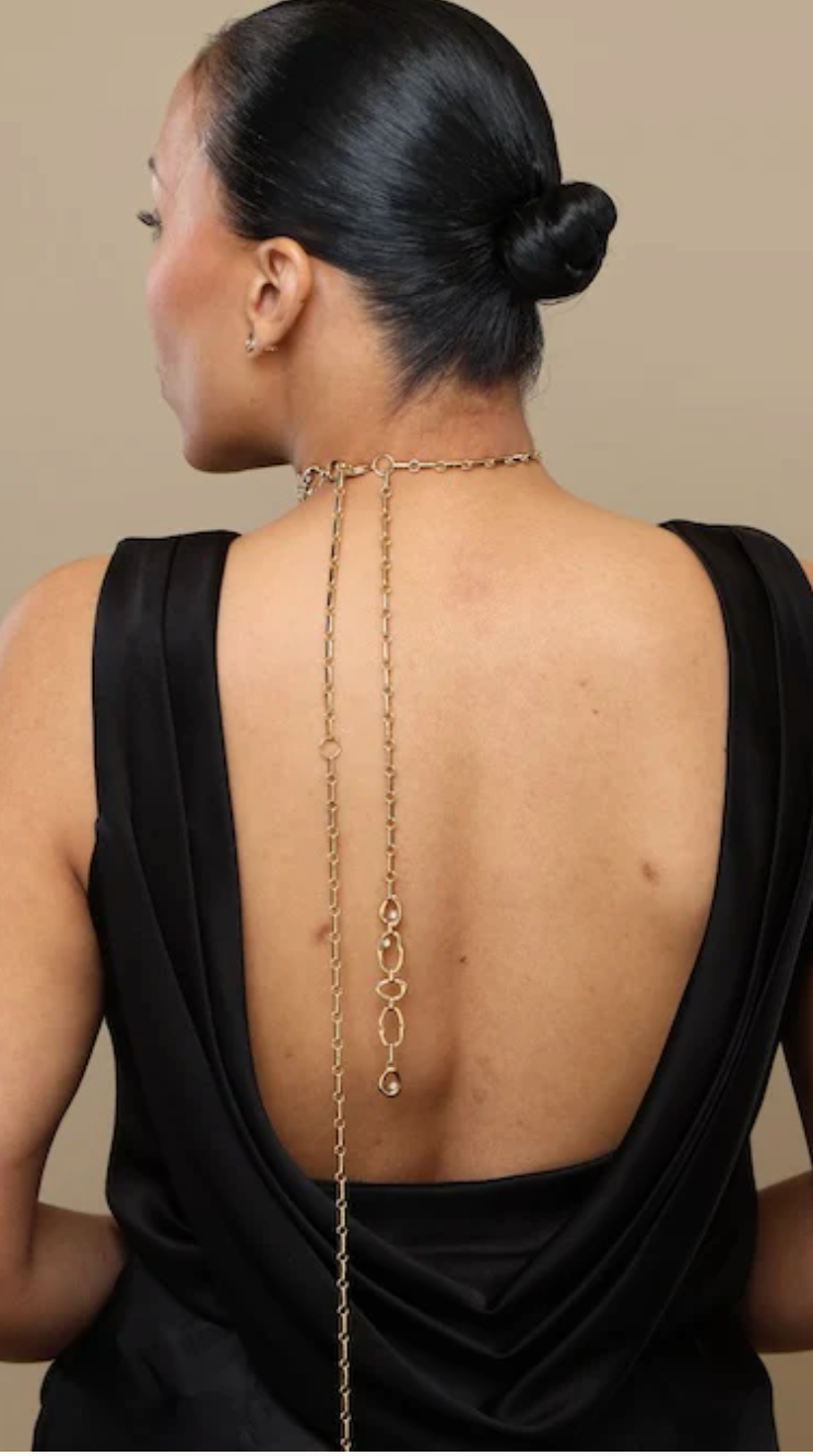 LONG GOLDEN CEDULA NECKLACE