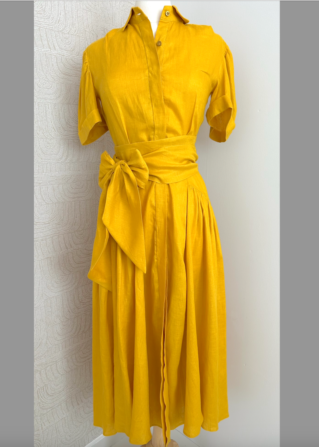 YELLOW BOW DRESS