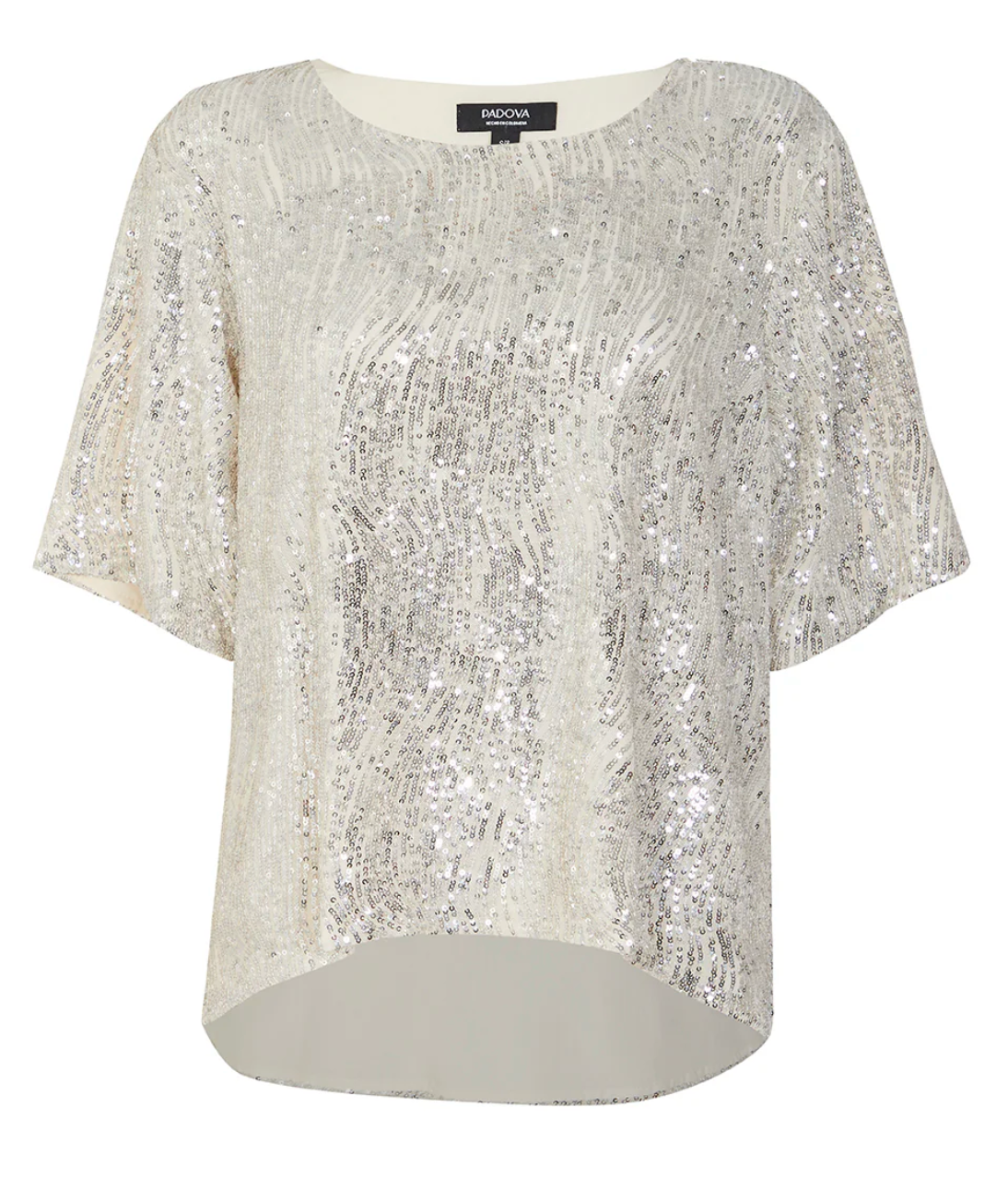 SILVER SEQUINS SET