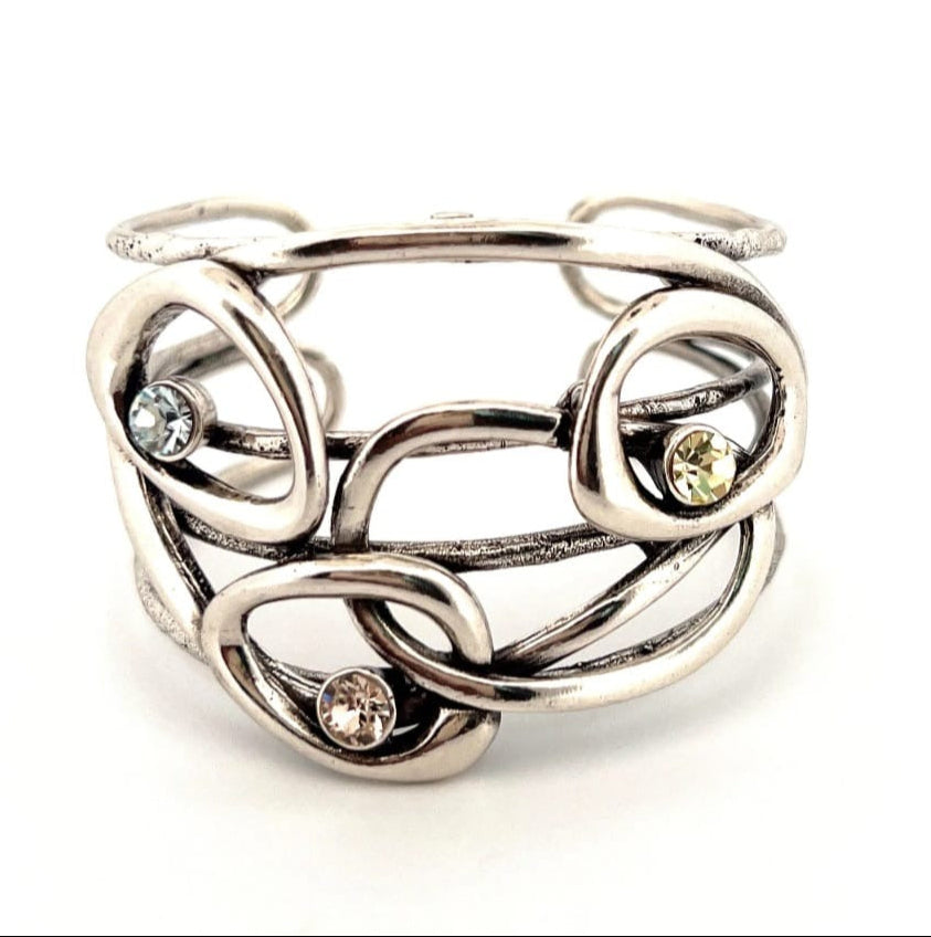 SILVER CEDULA CUFF
