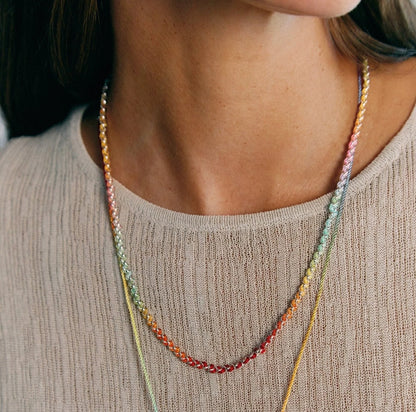 AMELIE Necklace Multi & Silver