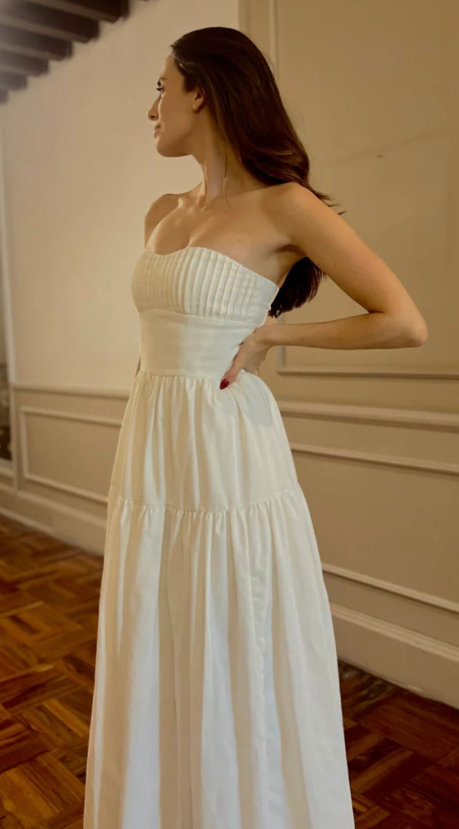 WHITE SIENNA DRESS