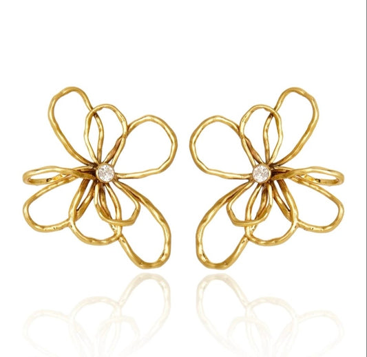 GOLDEN FLOWER EARRINGS