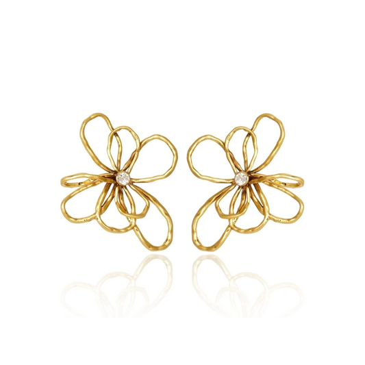 GOLDEN FLOWER EARRINGS