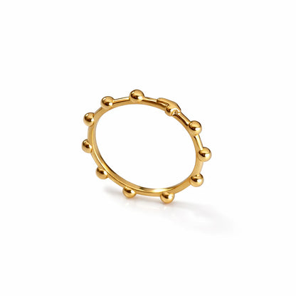 BELIEF ROSARY GOLD RING
