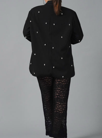 DIAMONDS BLACK BLAZER