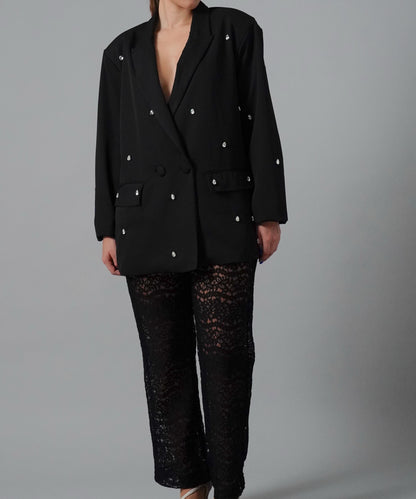DIAMONDS BLACK BLAZER