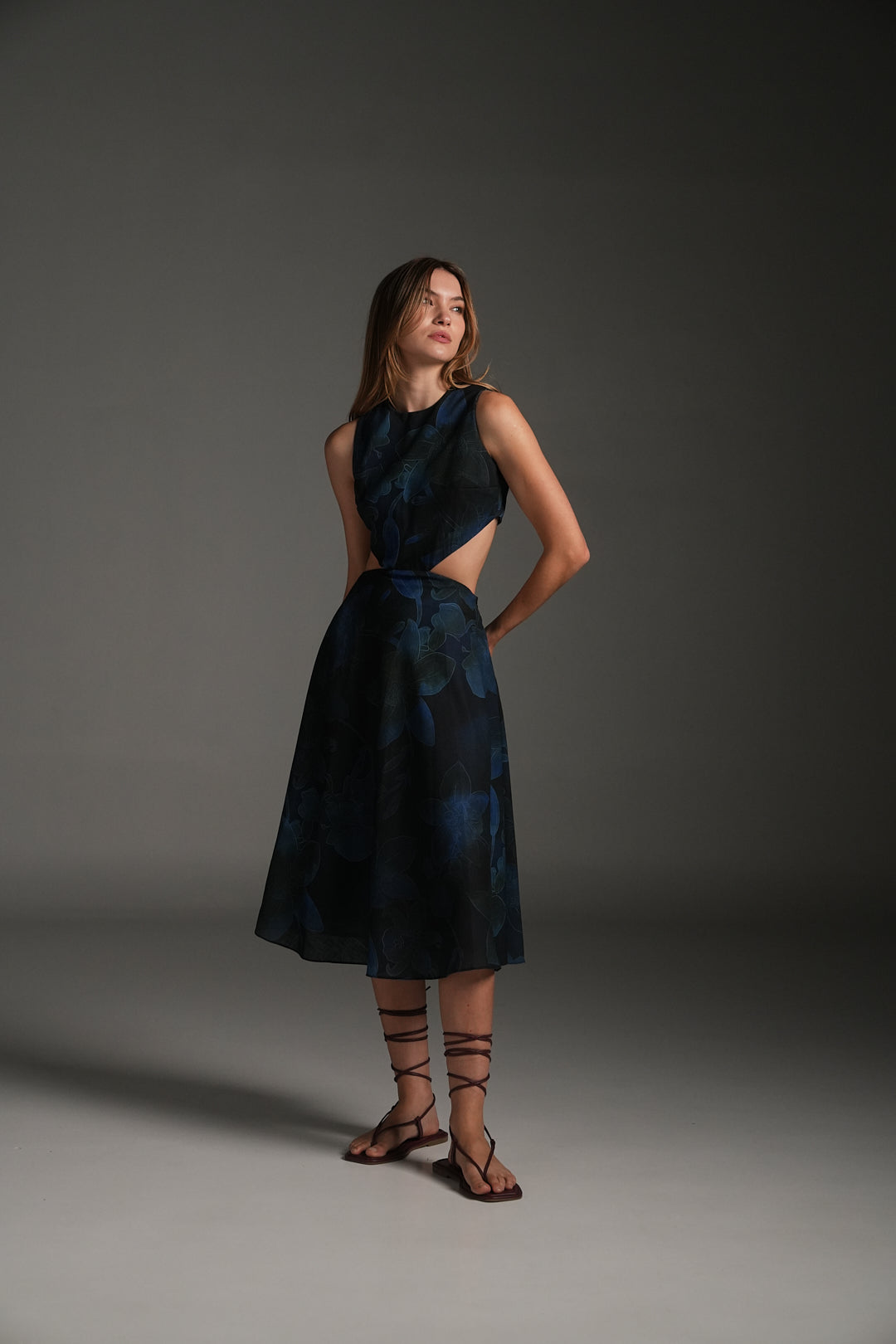 NIGHT MARIA MIDI DRESS