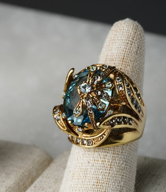 GOLDEN TOURMALINE RING 10513