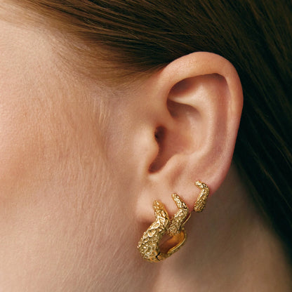 HERA GOLD HOOPS MEDIUM