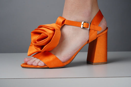 ORANGE GUZMANIA HEELS