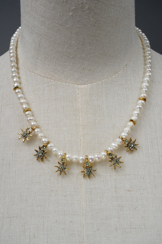 PEARL & STARS NECKLACE