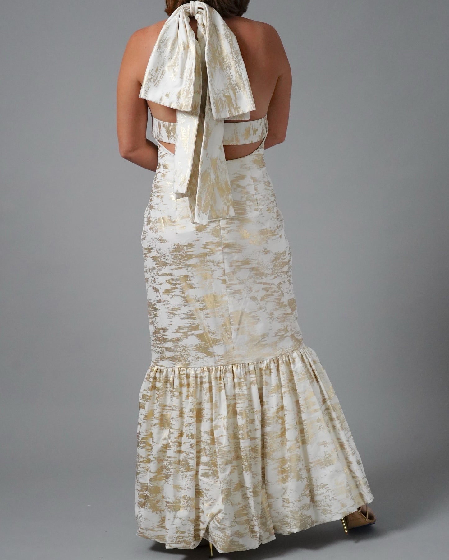 GOLD & WHITE DRESS