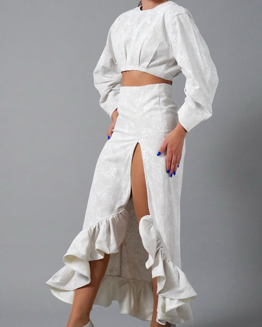 SKIRT GAIA WHITE & CREAM