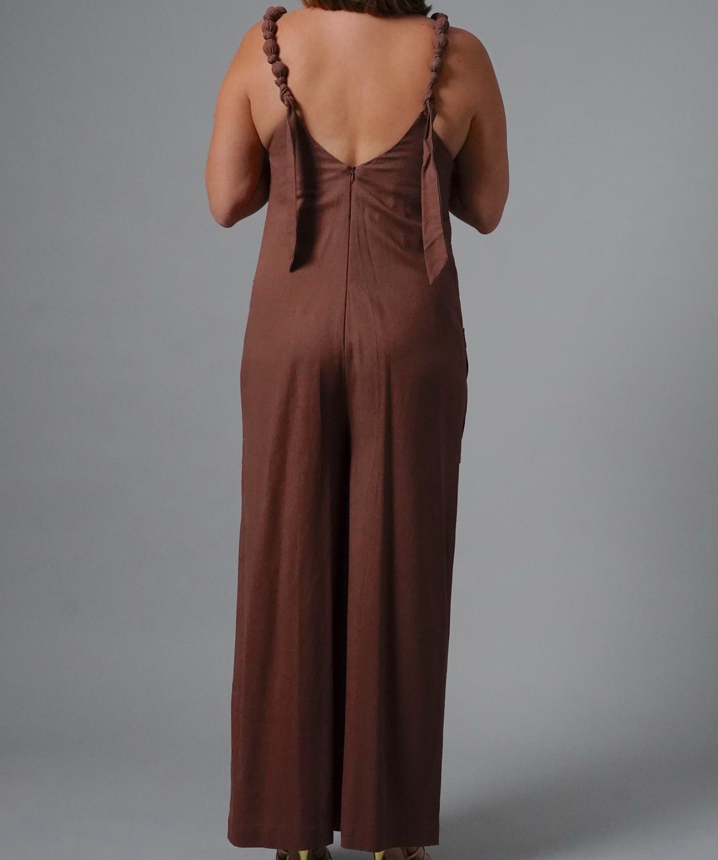 MARGARITA BROWN JUMPSUIT Small