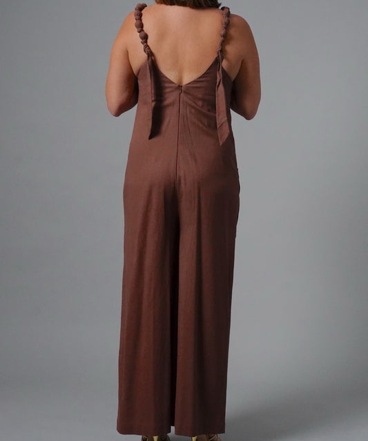 MARGARITA BROWN JUMPSUIT Small