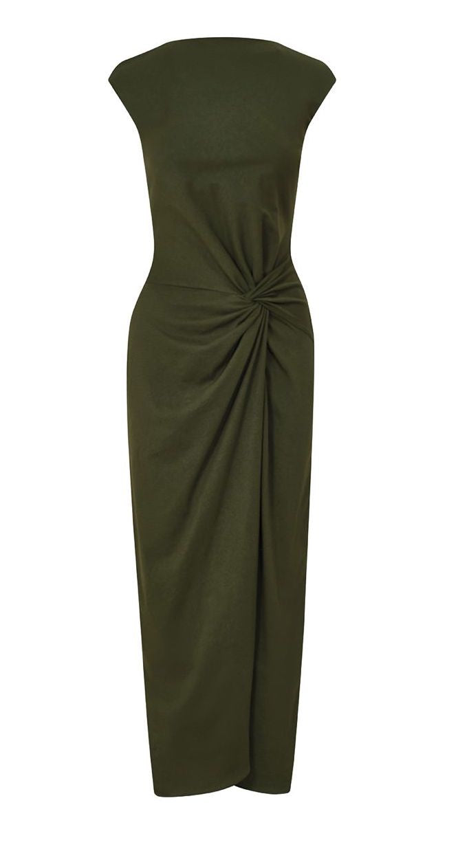 OLIVE GREEN DRESS