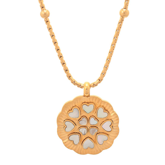 HAIL MARY MOTHER PEARL NECKLACE