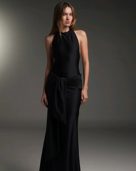 BLACK VLEN LONG DRESS