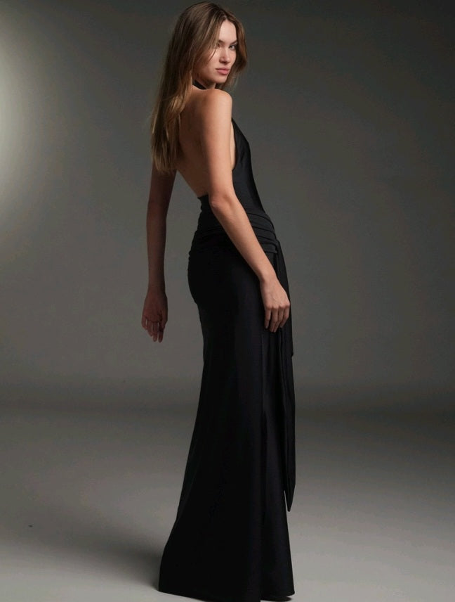 BLACK VLEN LONG DRESS