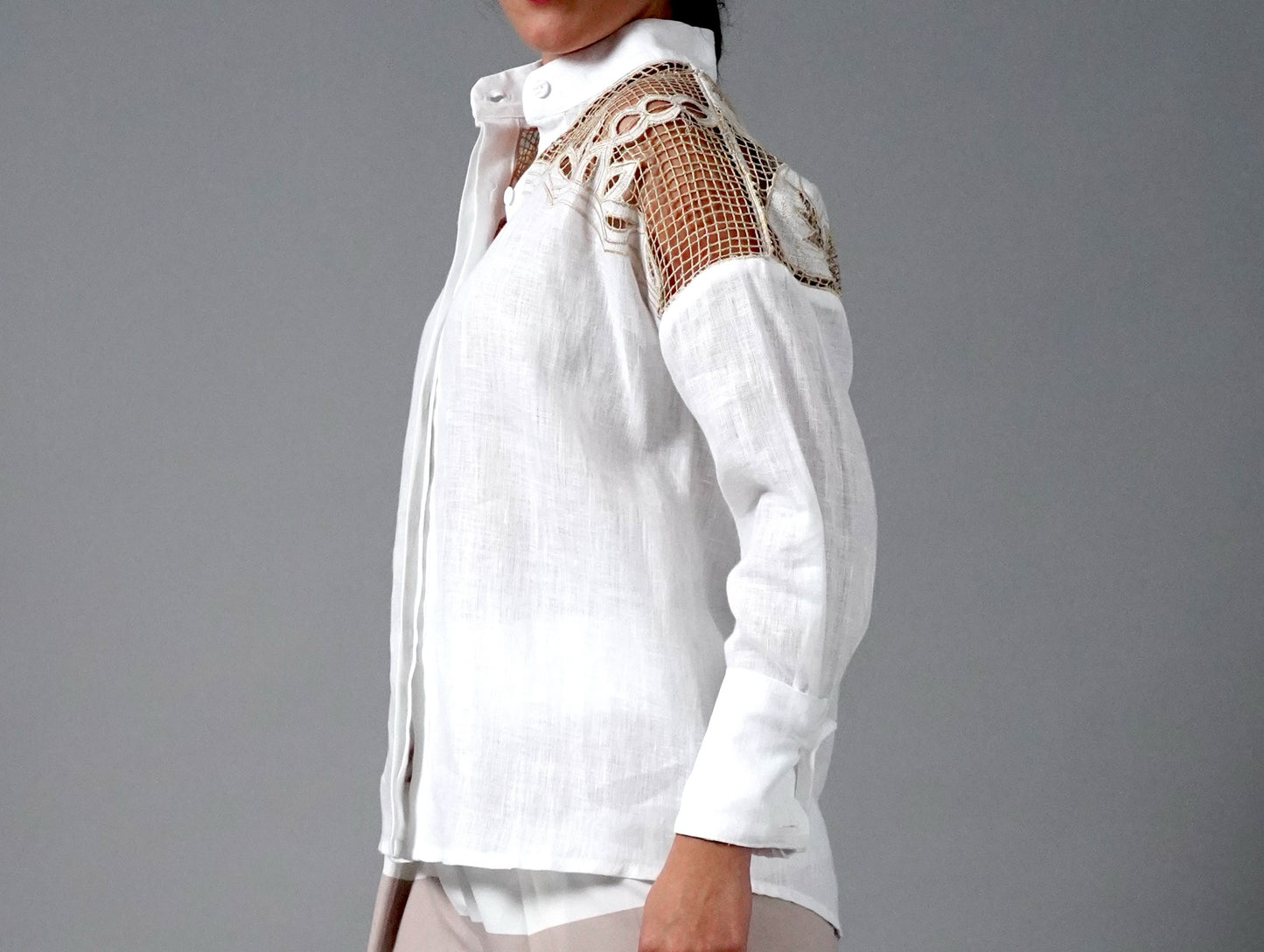 CREAM & WHITE EMBROIDERY