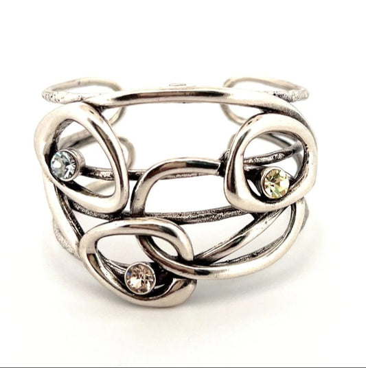 SILVER CEDULA CUFF