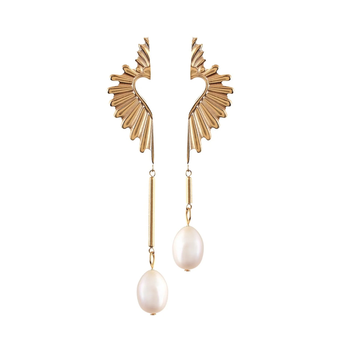 FLY HIGH HALF HEART EARRINGS