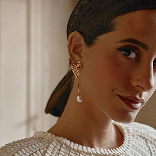 FLY HIGH HALF HEART EARRINGS